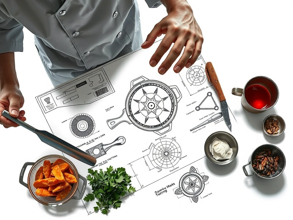 Esquema técnico de cocina